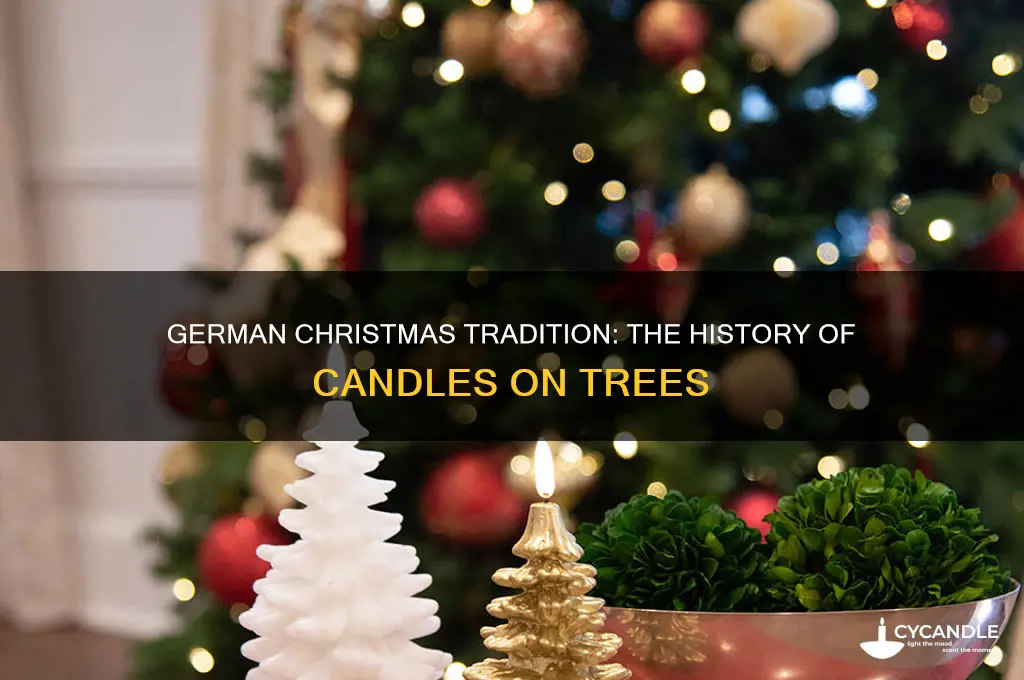 why do germans put candles on their christmas tree