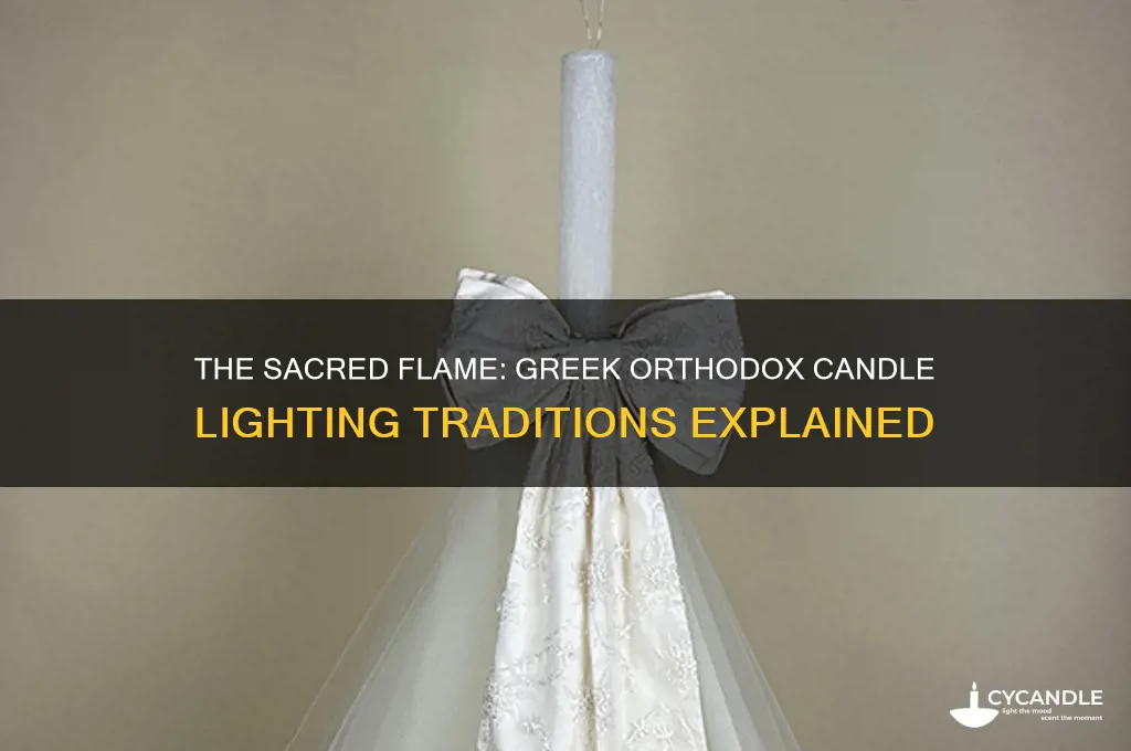 why do greek orthodox light candles