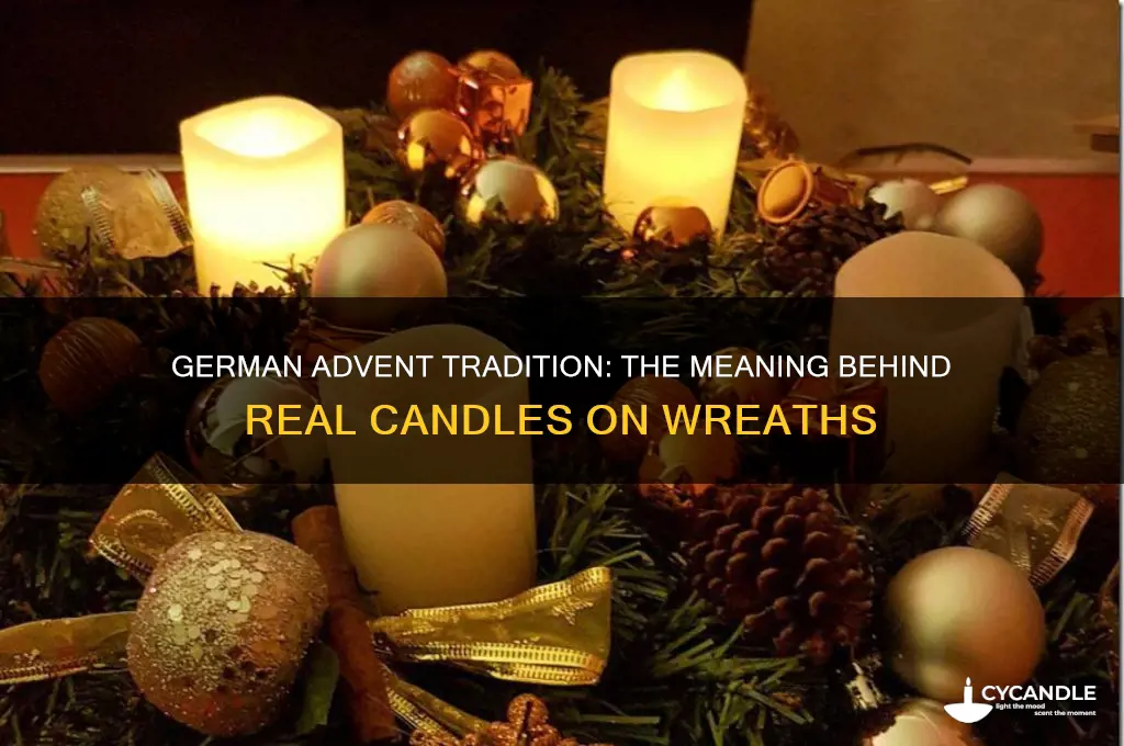 why do gwrmans use rec candles foe their advent wreath