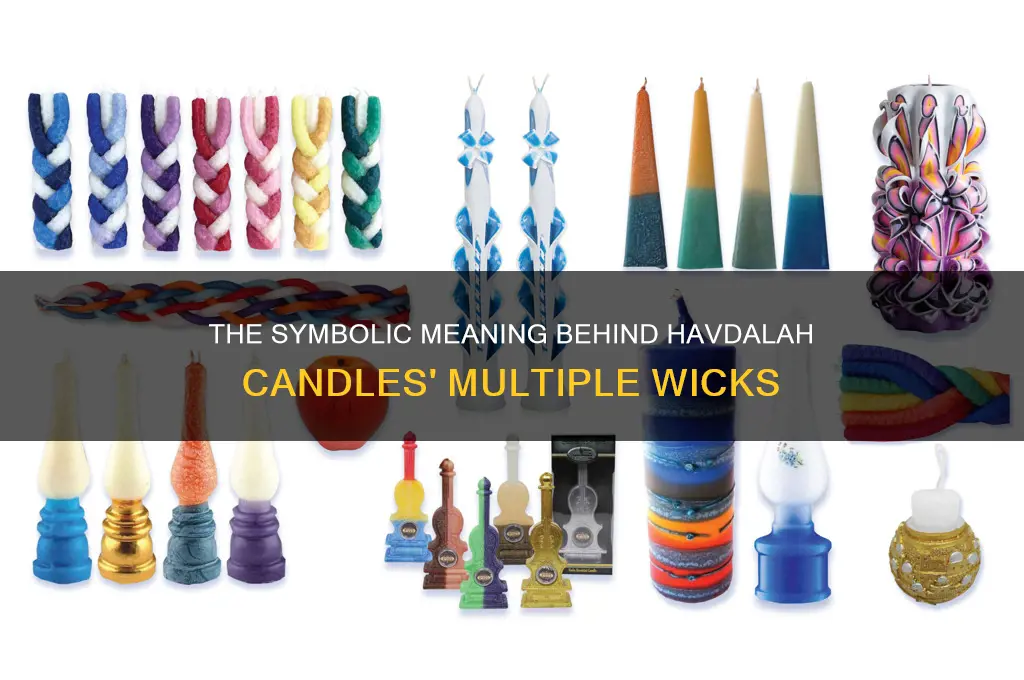why do havdalah candles have multiple wicks