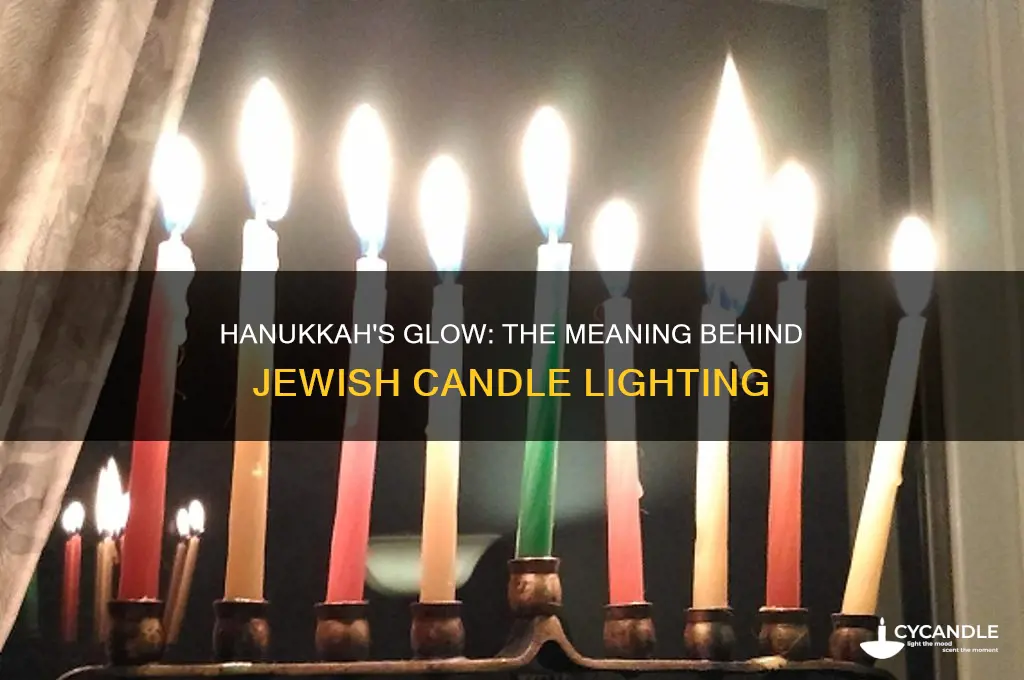 why do jewish people light candles during hanukkah