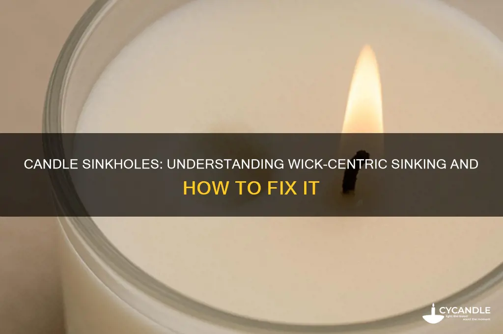 why do my candles sink around the wick