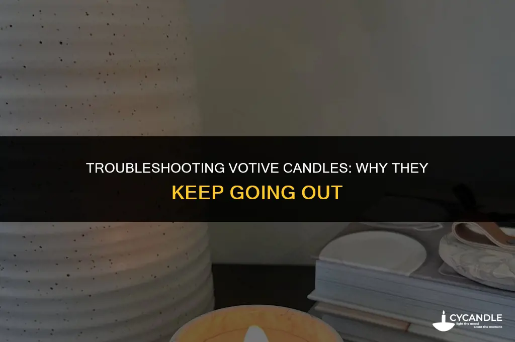 why do my votive candle keep going out