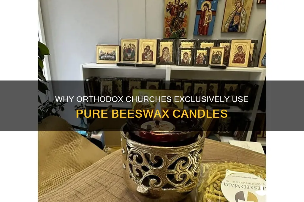 why do orthodox use pure beeswax candles