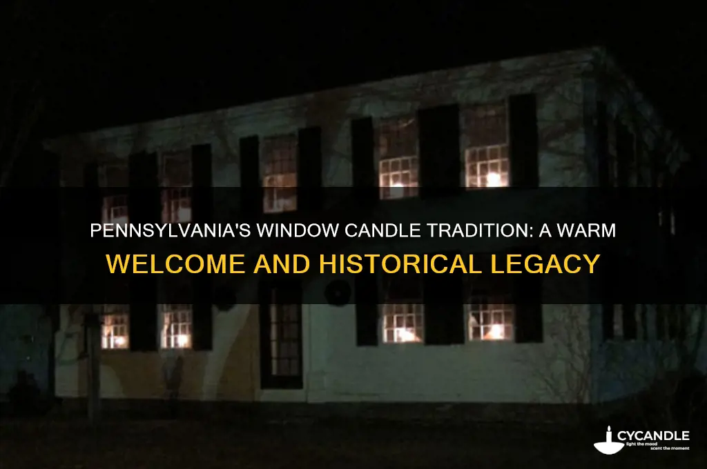 why do pennsylvanians put candles in their windows