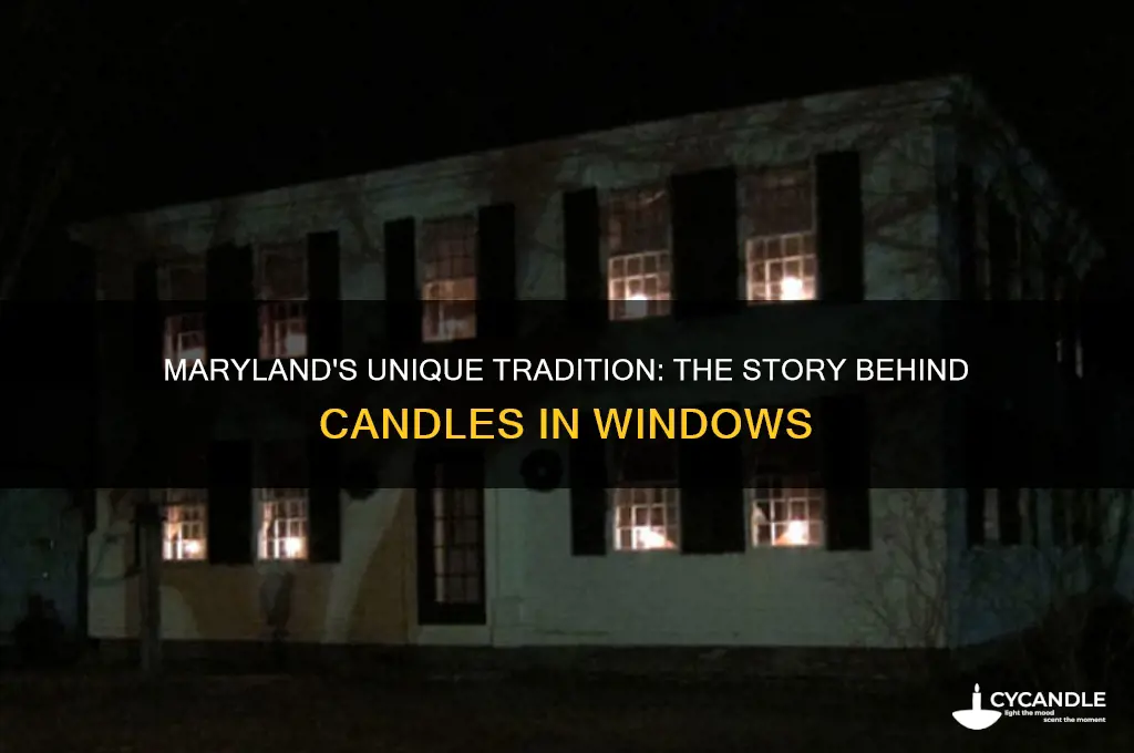 why do people in maryland put candles in their windi