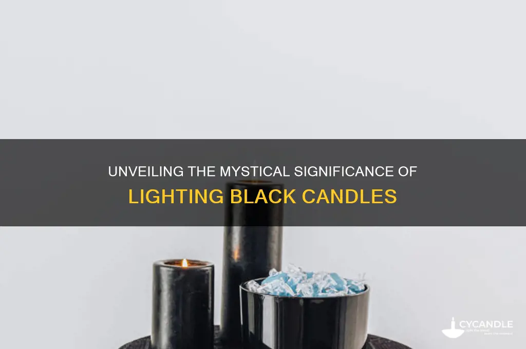 why do people light black candles