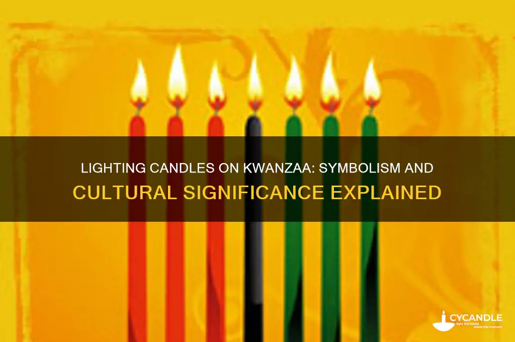 why do people light candles on kwanzaa