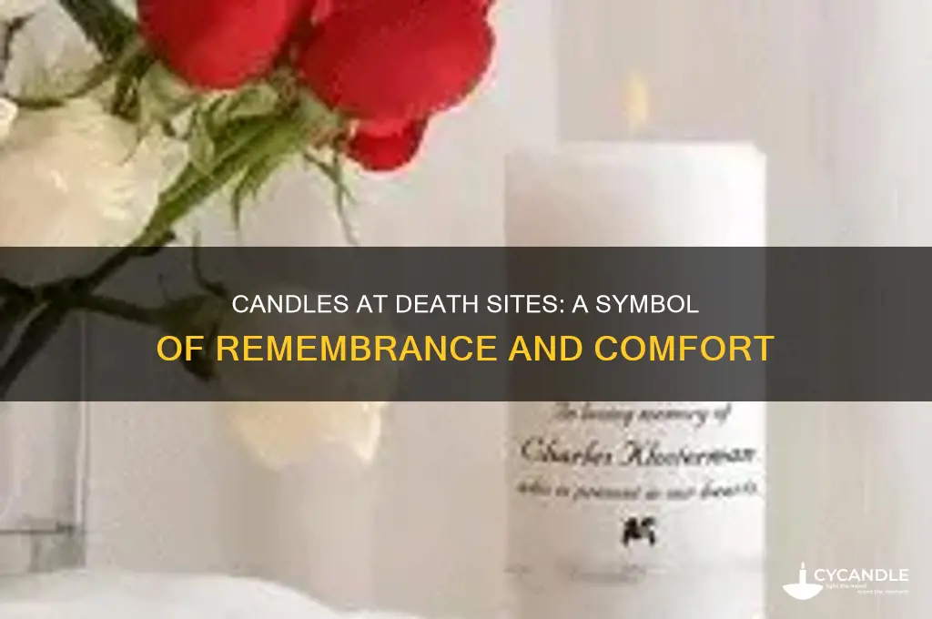 why do people put candles at a death site