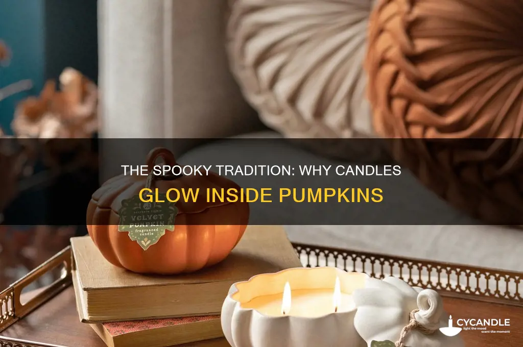 why do people put candles in pumpkins