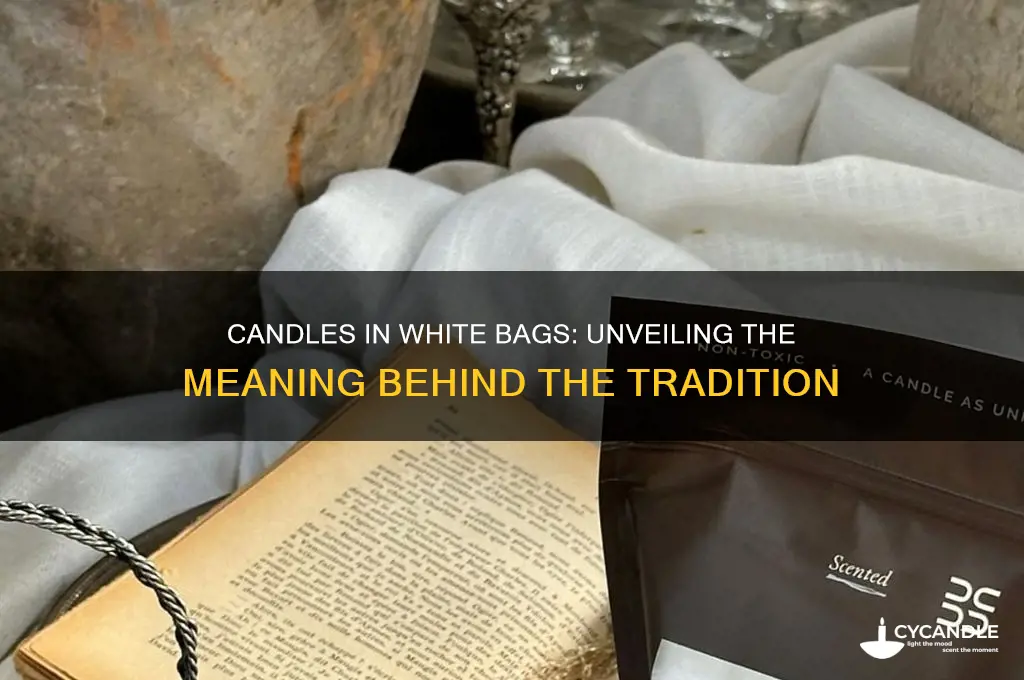 why do people put candles in white bags