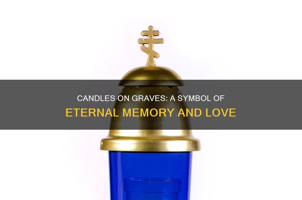 why do people put candles on graves