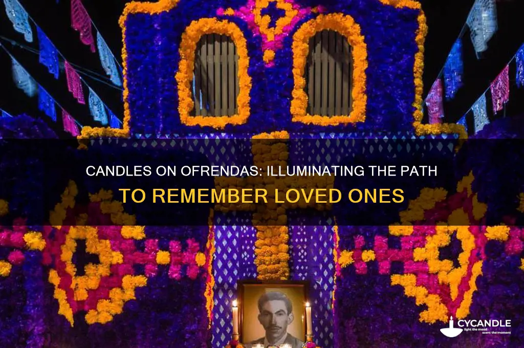 why do people put candles on ofrendas