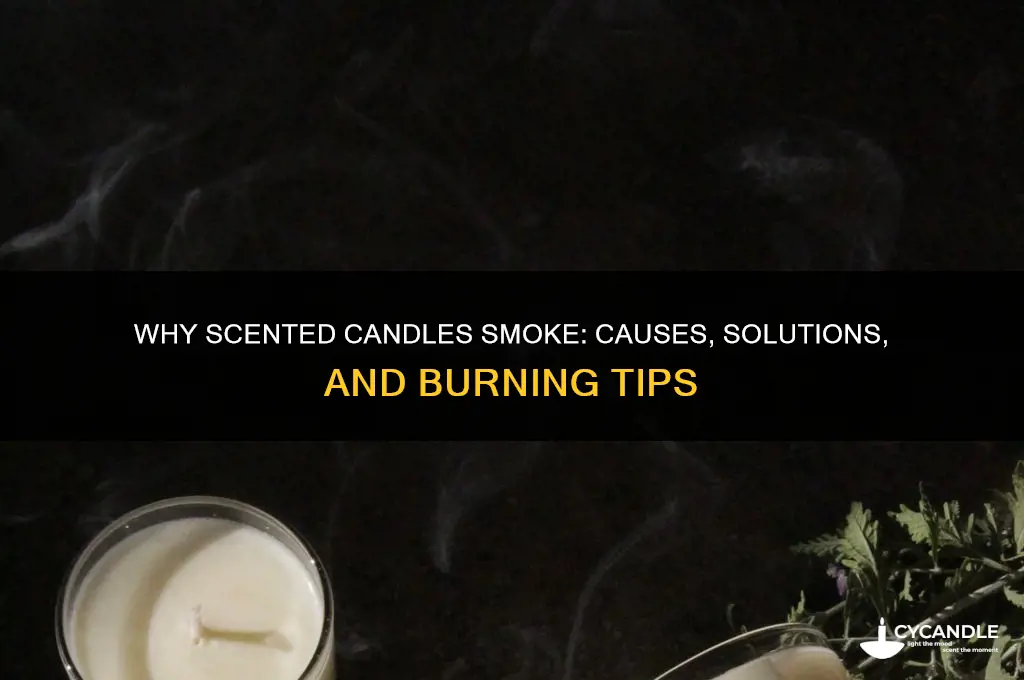 why do scented candles smoke