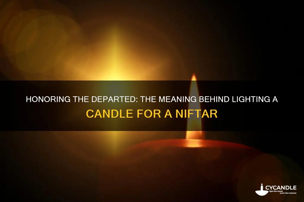 why do we light a candle for a niftar