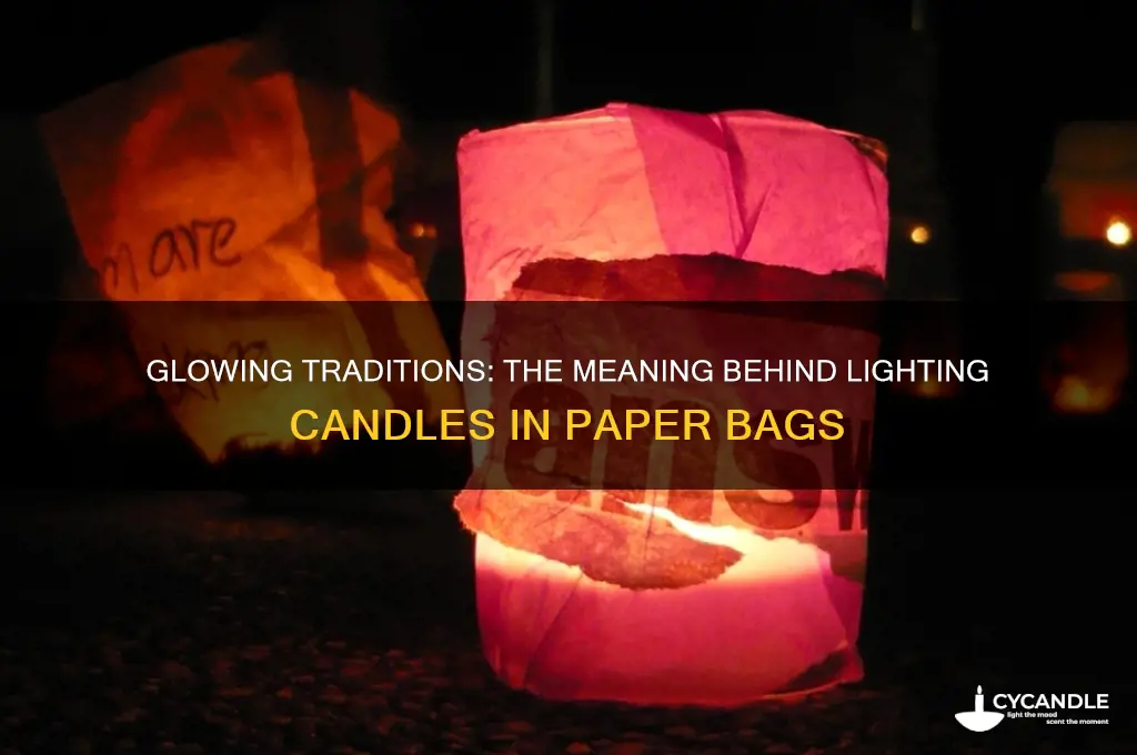 why do we light candles in paper bags