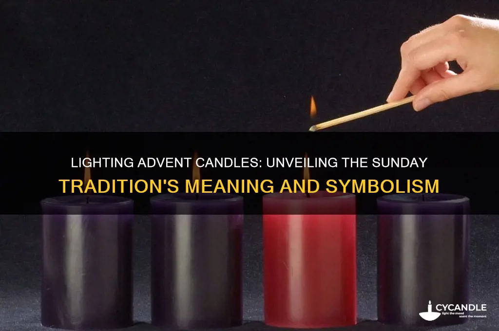 why do we light each candle on sunday
