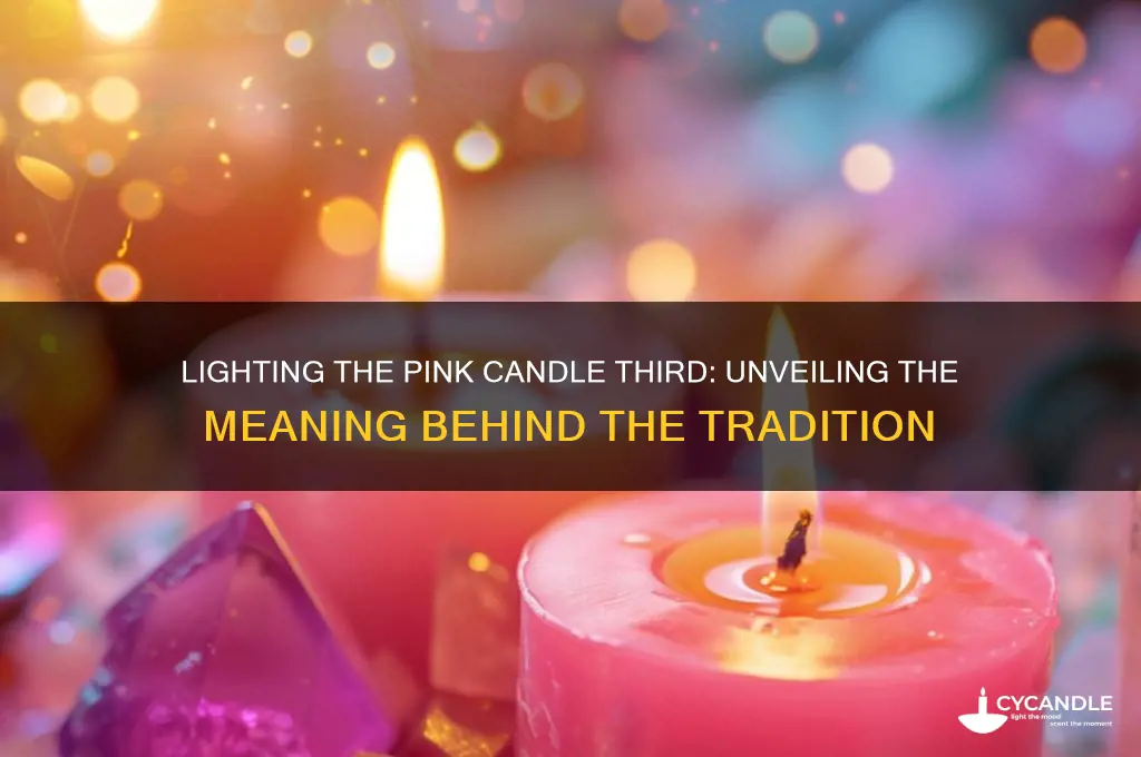 why do we light the pink candle third