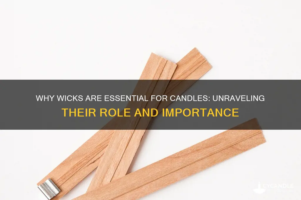 why do we need a wick for a candle