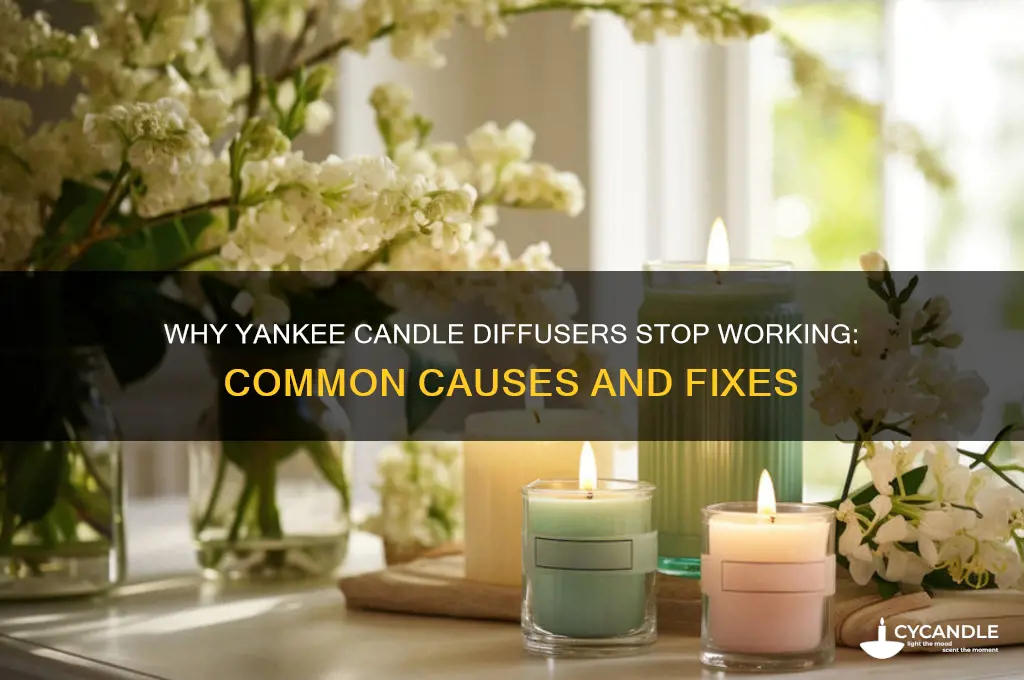 why do yankee candle diffusers stop working