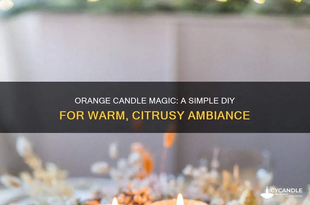why do you put a candle in an orange