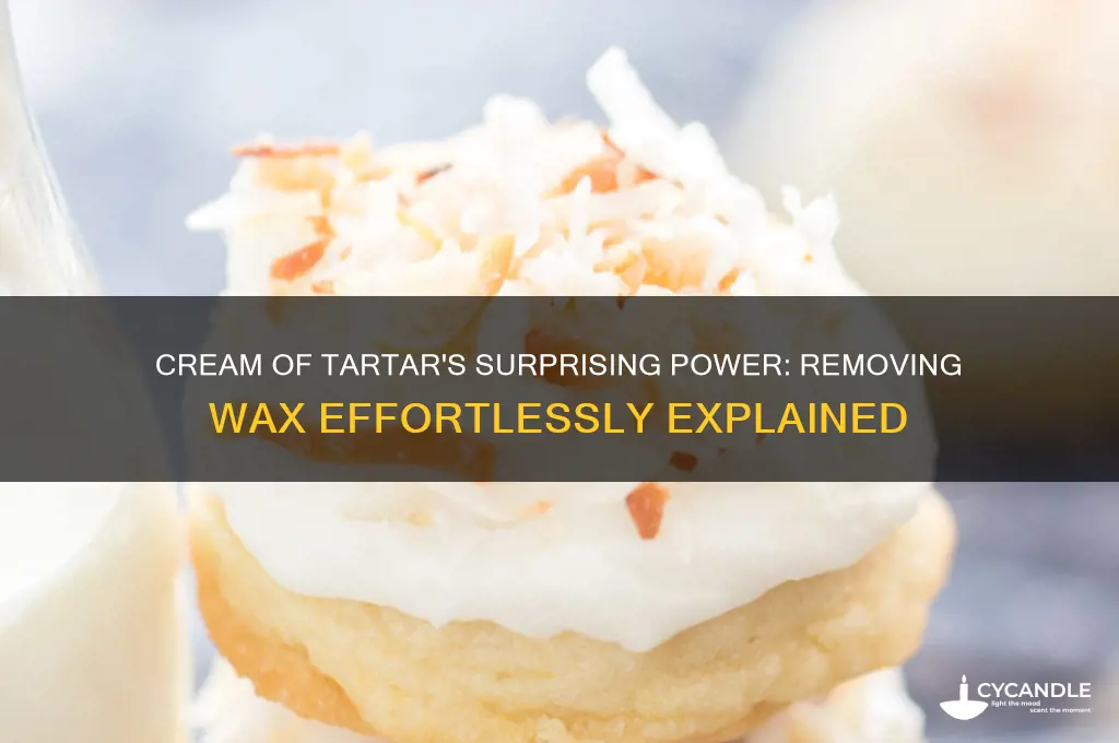 why do you use cream of tartar to remove wax