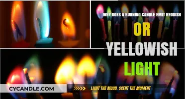 Why Burning Candles Glow with Reddish or Yellowish Light