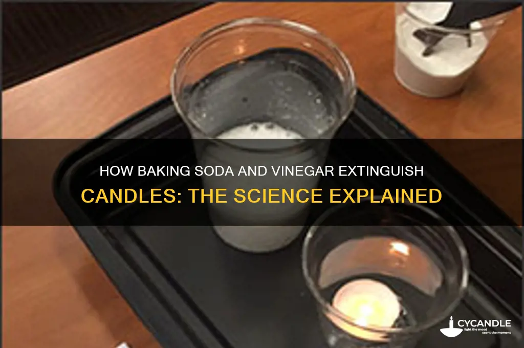 why does baking soda and vinegar put out a candle