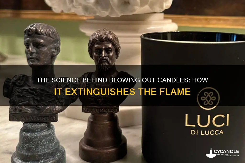 why does blowing out a candle work