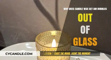 How Candle Wax Removes Air Bubbles from Glass Surfaces