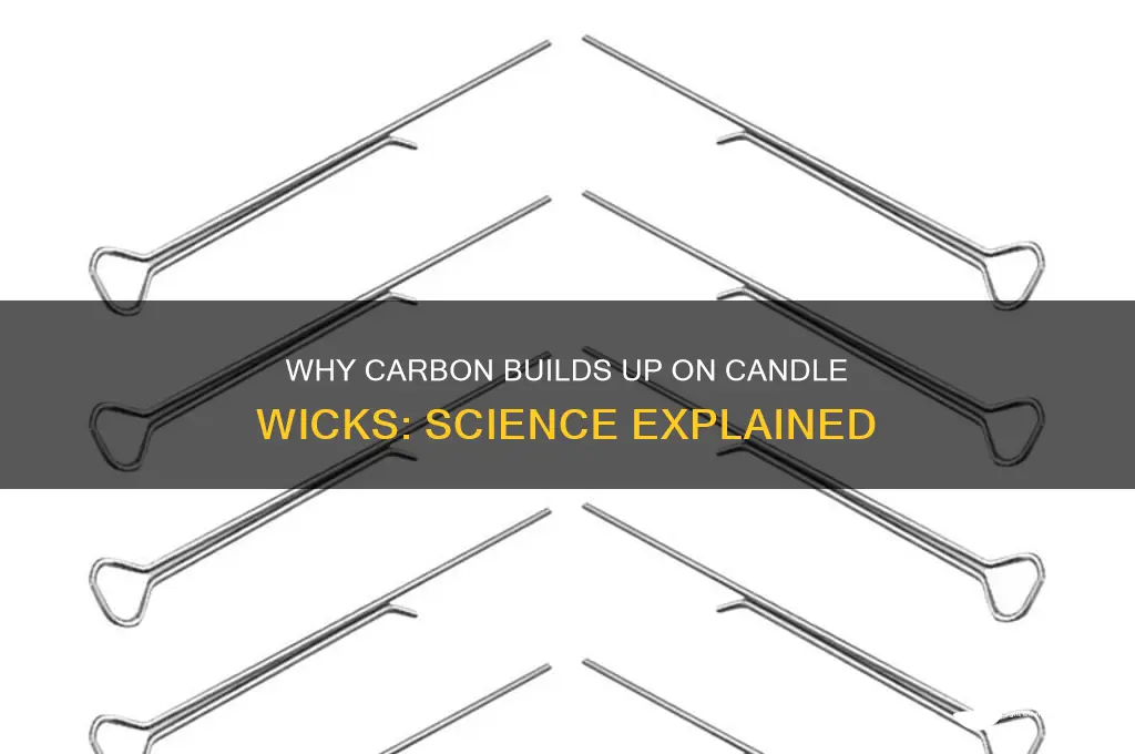 why does carbon form on a candle wick