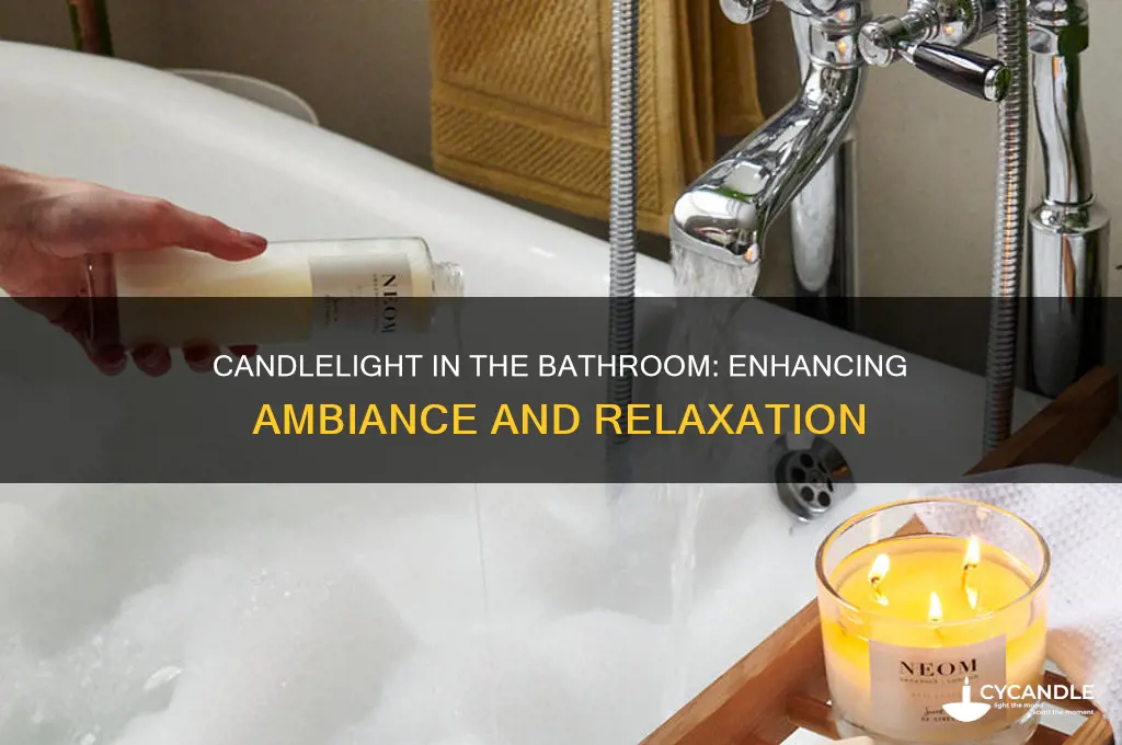why does lighting a candle help in the bathroom
