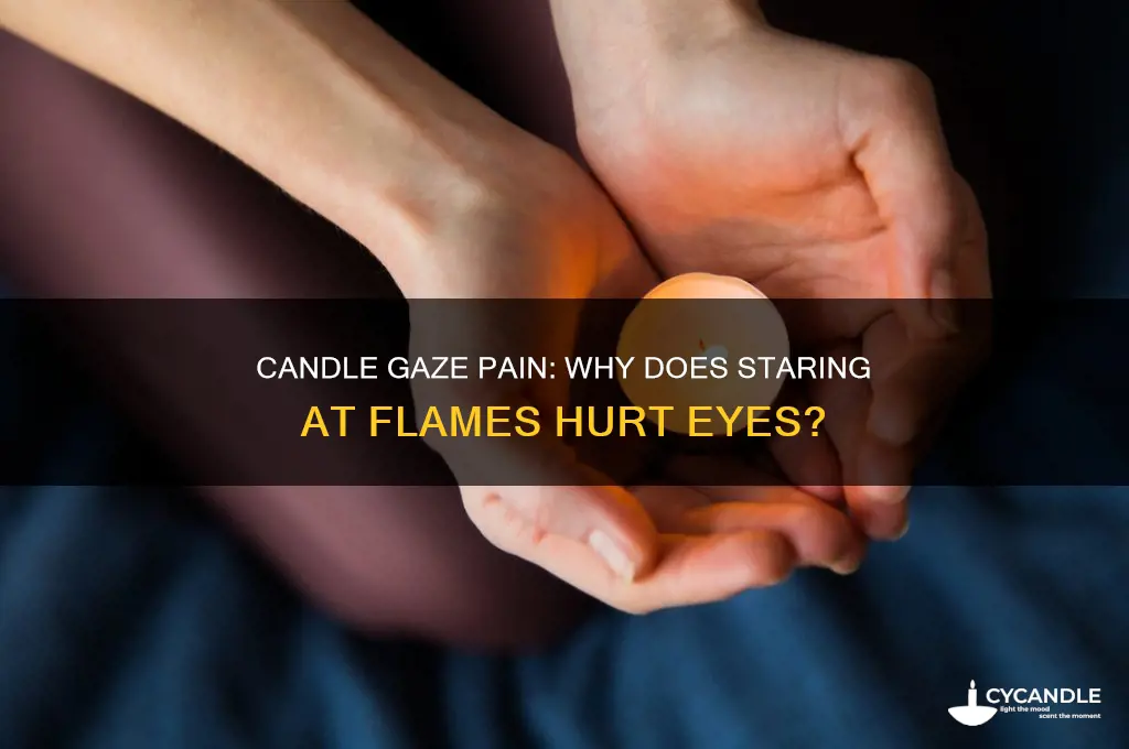 why does looking at a candle make my eyes hurt