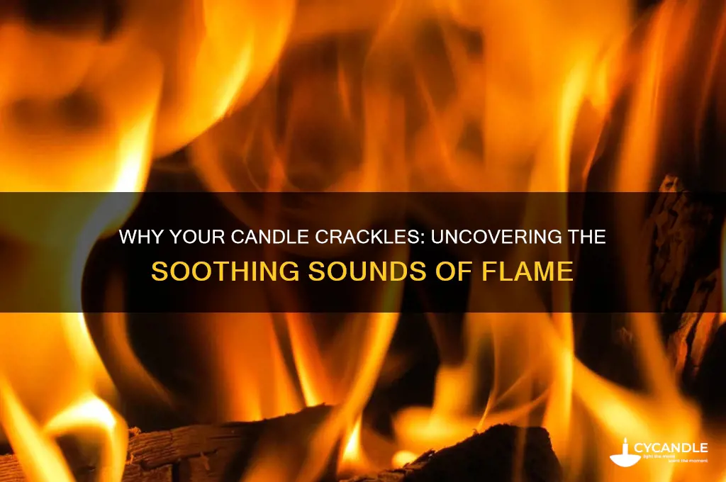 why does my candle crackle when i light it