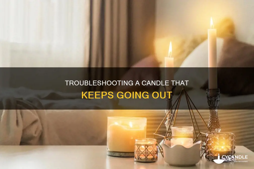 why does my candle keep going out