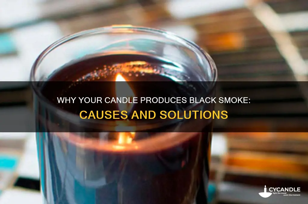 why does my candle put off black smoke