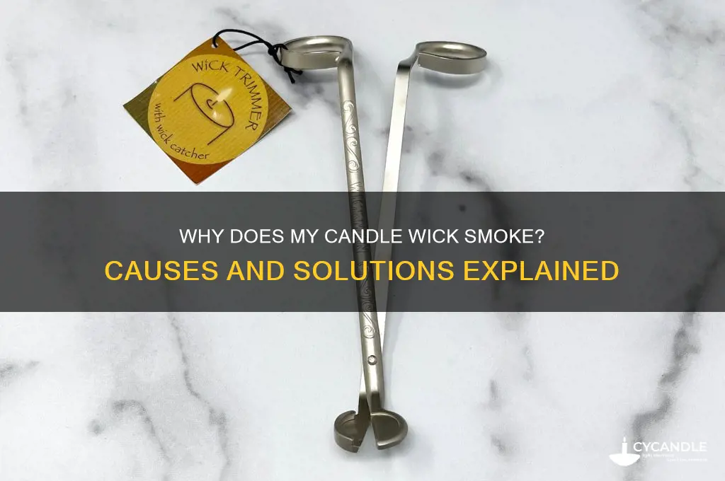 why does my candle wick smoke