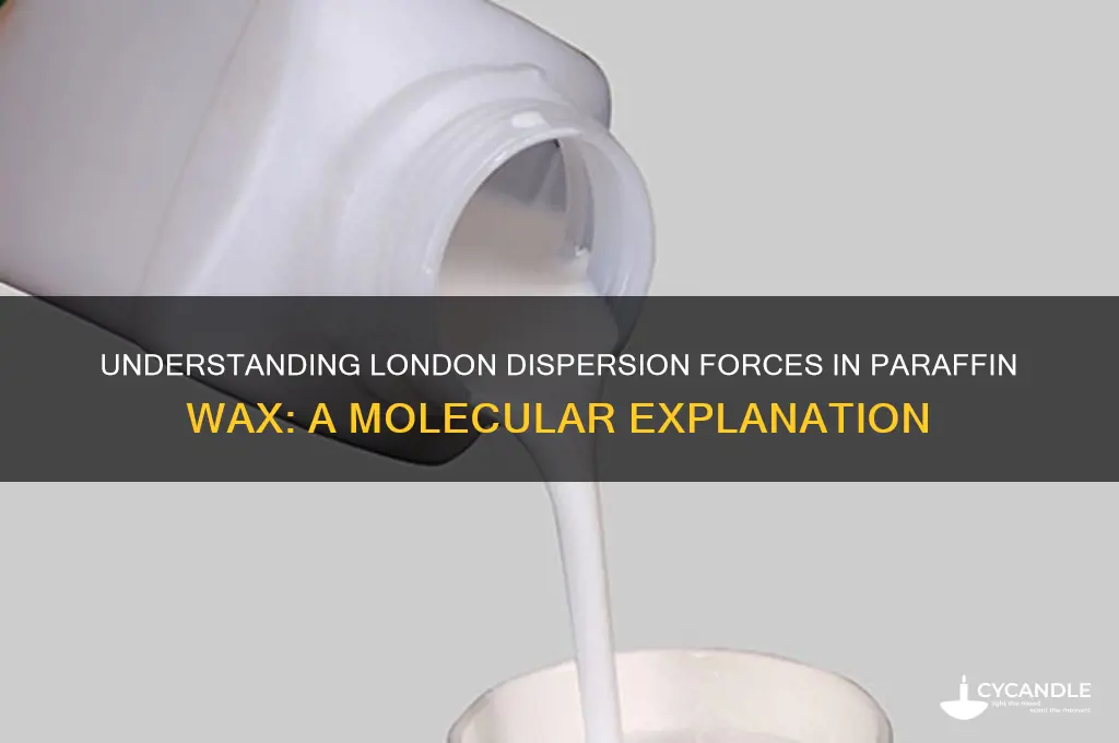 why does paraffin wax have london dispersion force