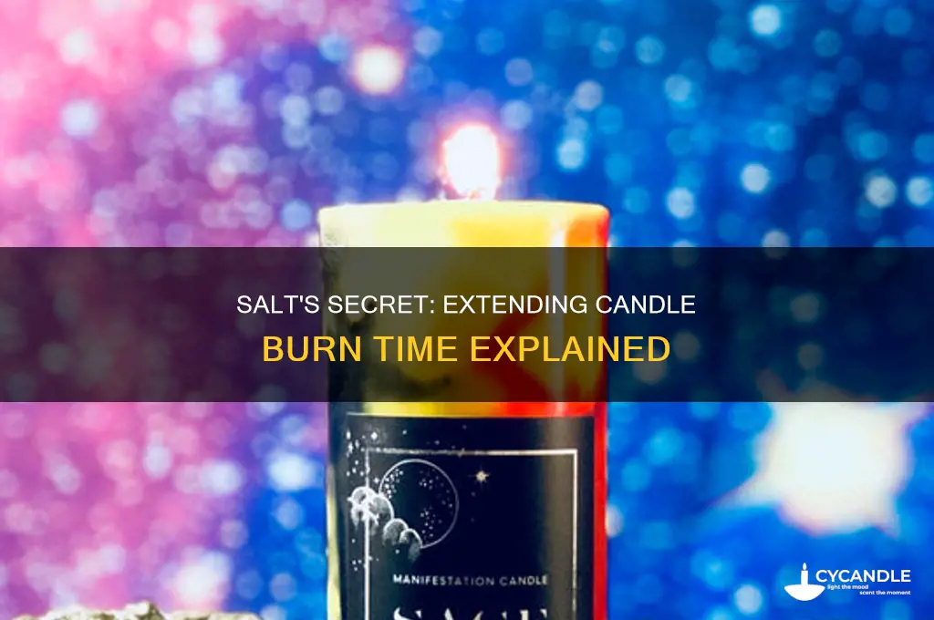 why does salt make a candle burn longer
