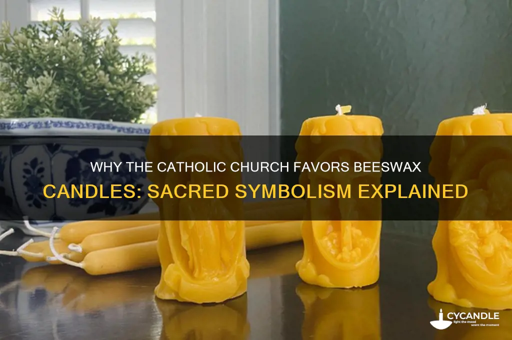 why does the catholic church use beeswax candles