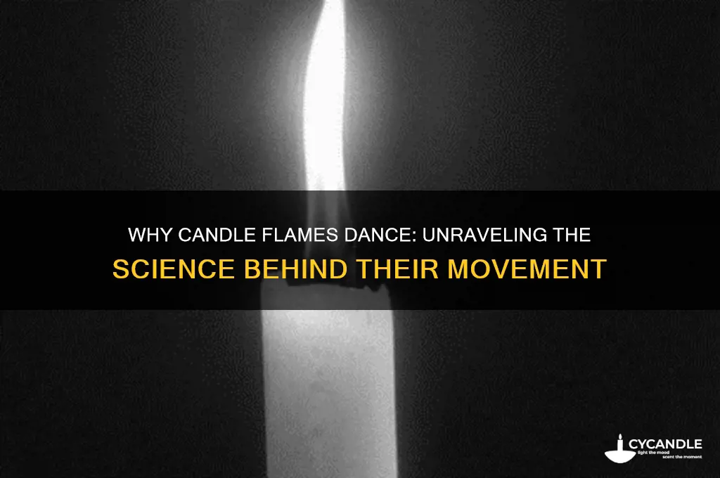 why does the flame move when a candle burns