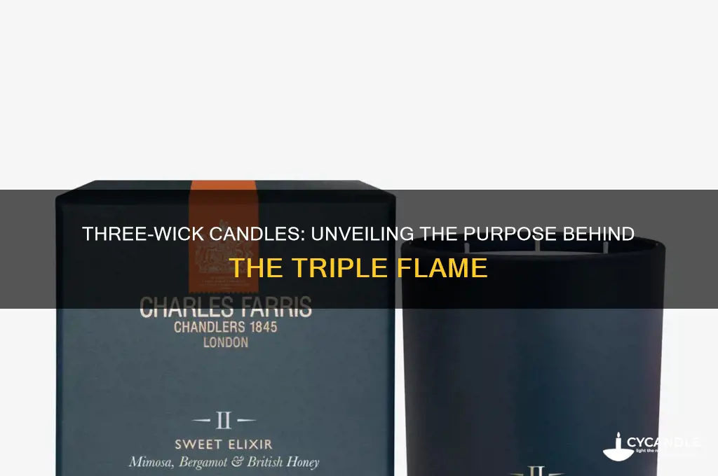 why does this candle have three wicks