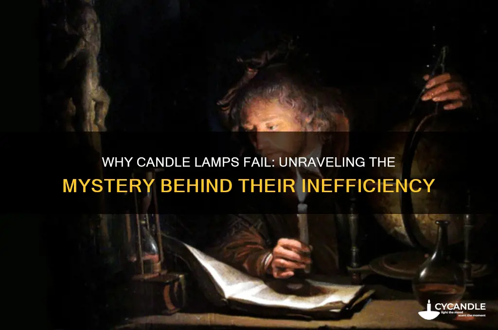 why dont candle lamps work