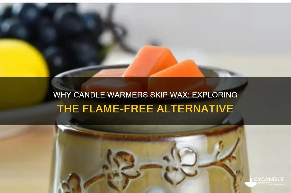 why dont candle warmers use wax