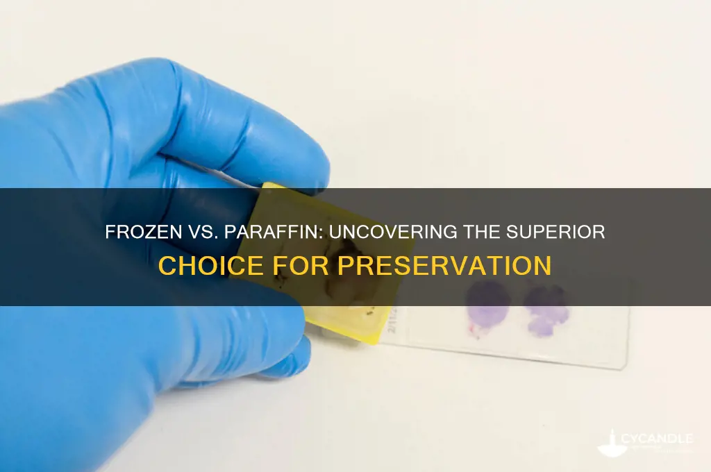 why frozen over paraffin