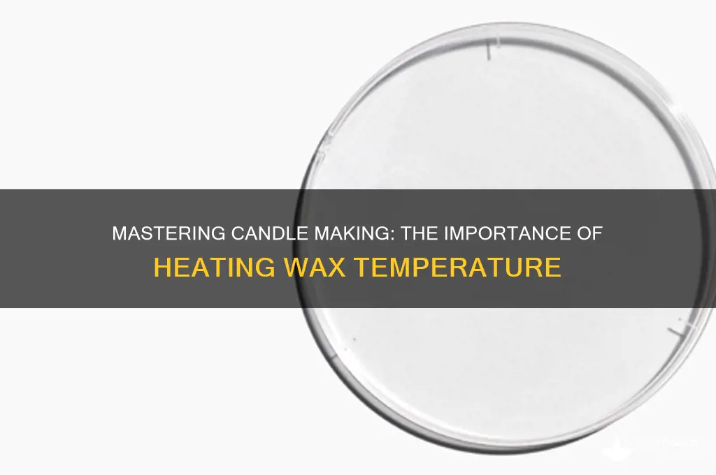 why have ro heat wax remperatur making candle