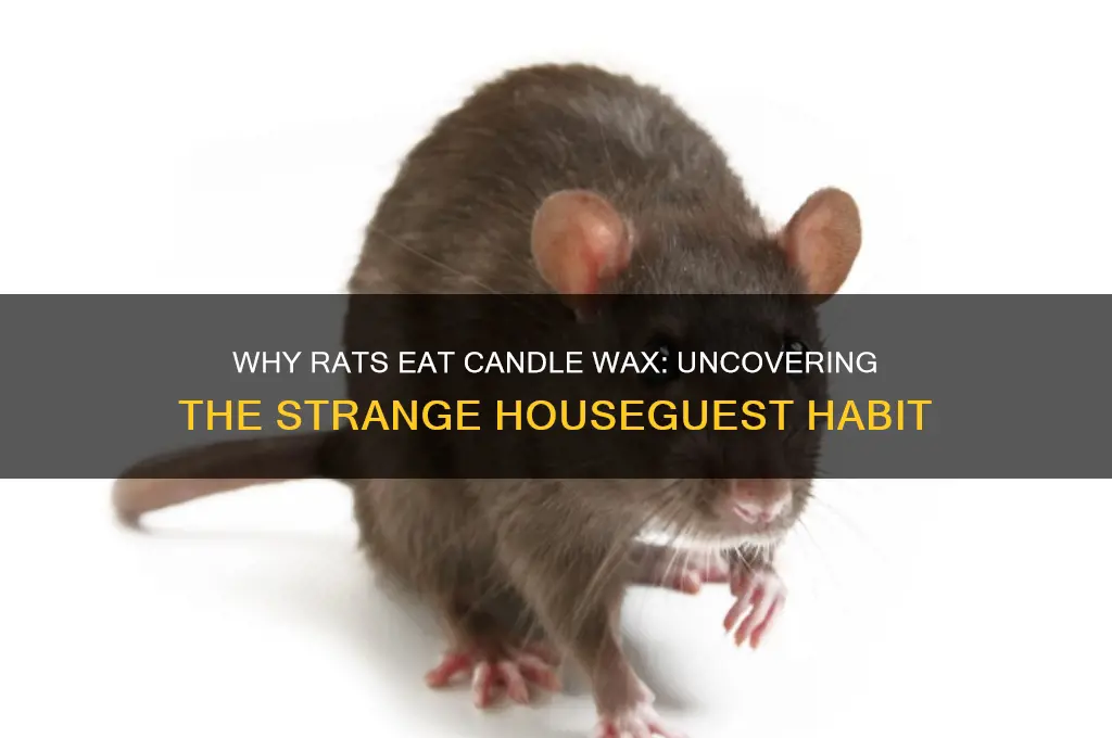 why is a rat in my house eating candle wax