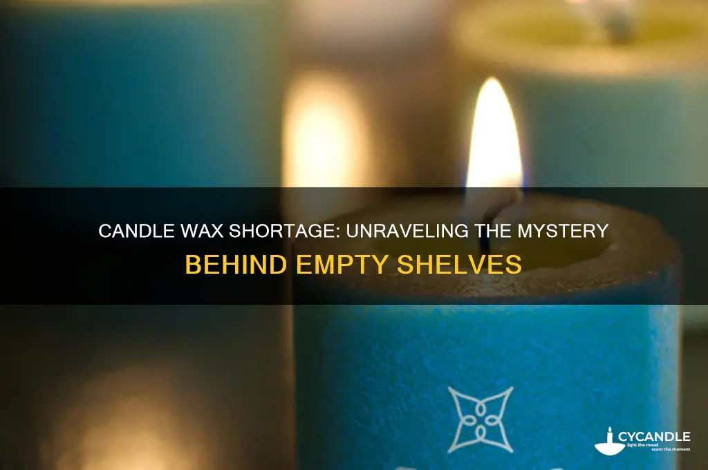 why is candle wax out of stock everywhere