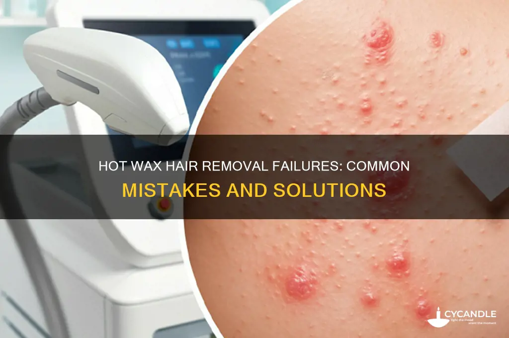 why is hot wax not removing hair