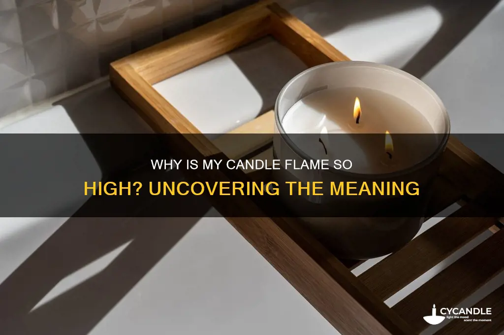 why is my candle flame so high meaning